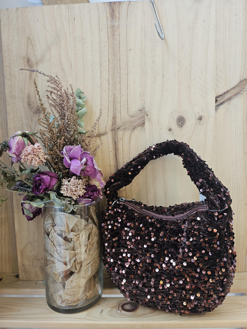 Wholesaler Mogano Jm Factory - Sequin bag with chain shoulder strap