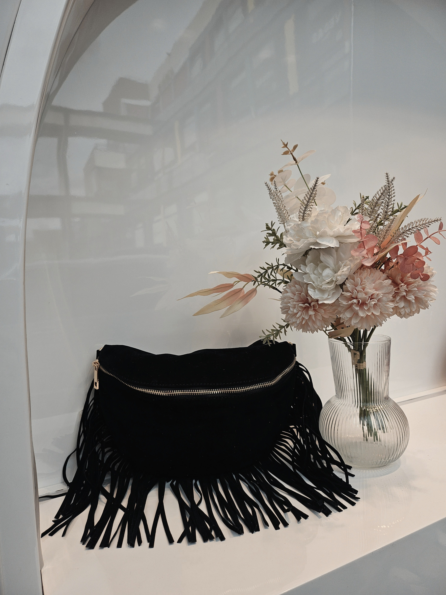 Wholesaler Mogano Jm Factory - Fringed belt bag with adjustable strap