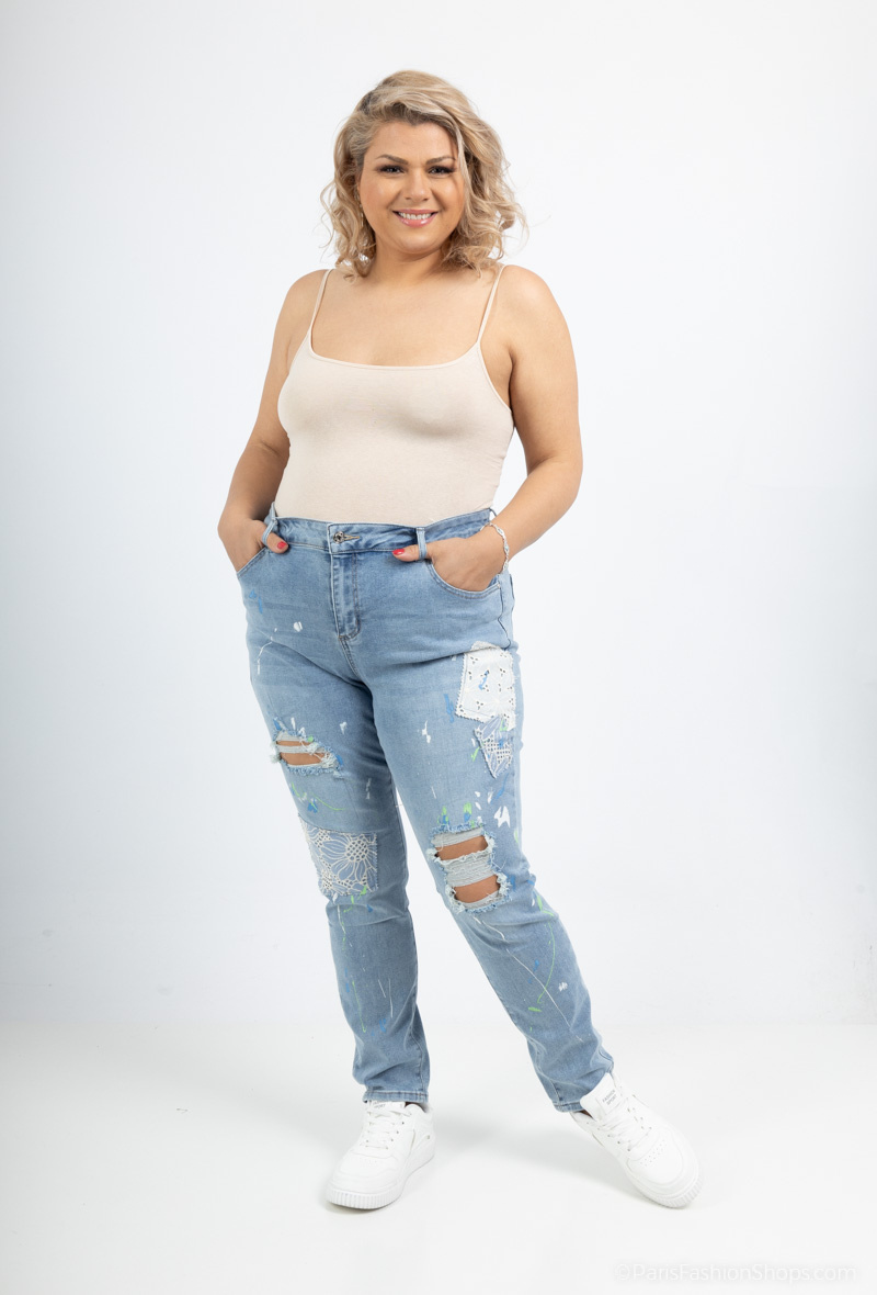 Wholesaler Monday Premium - Jeans with patch