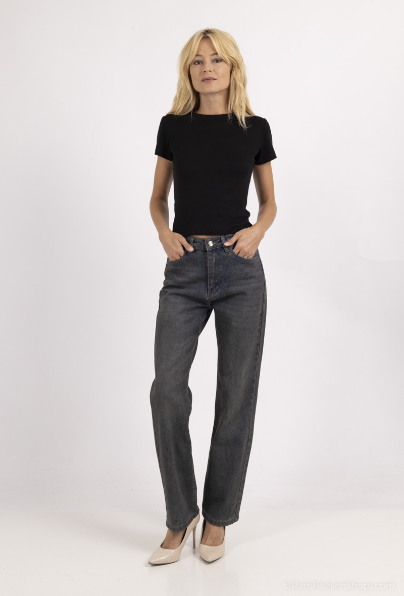 Wholesaler Monday Premium - High-waisted straight jeans