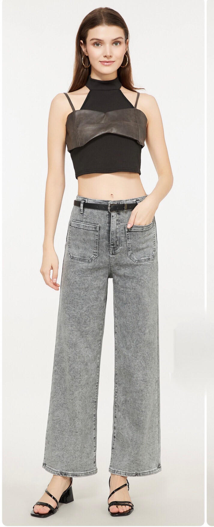 Wholesaler Monday Premium - Jeans straight pockets plated