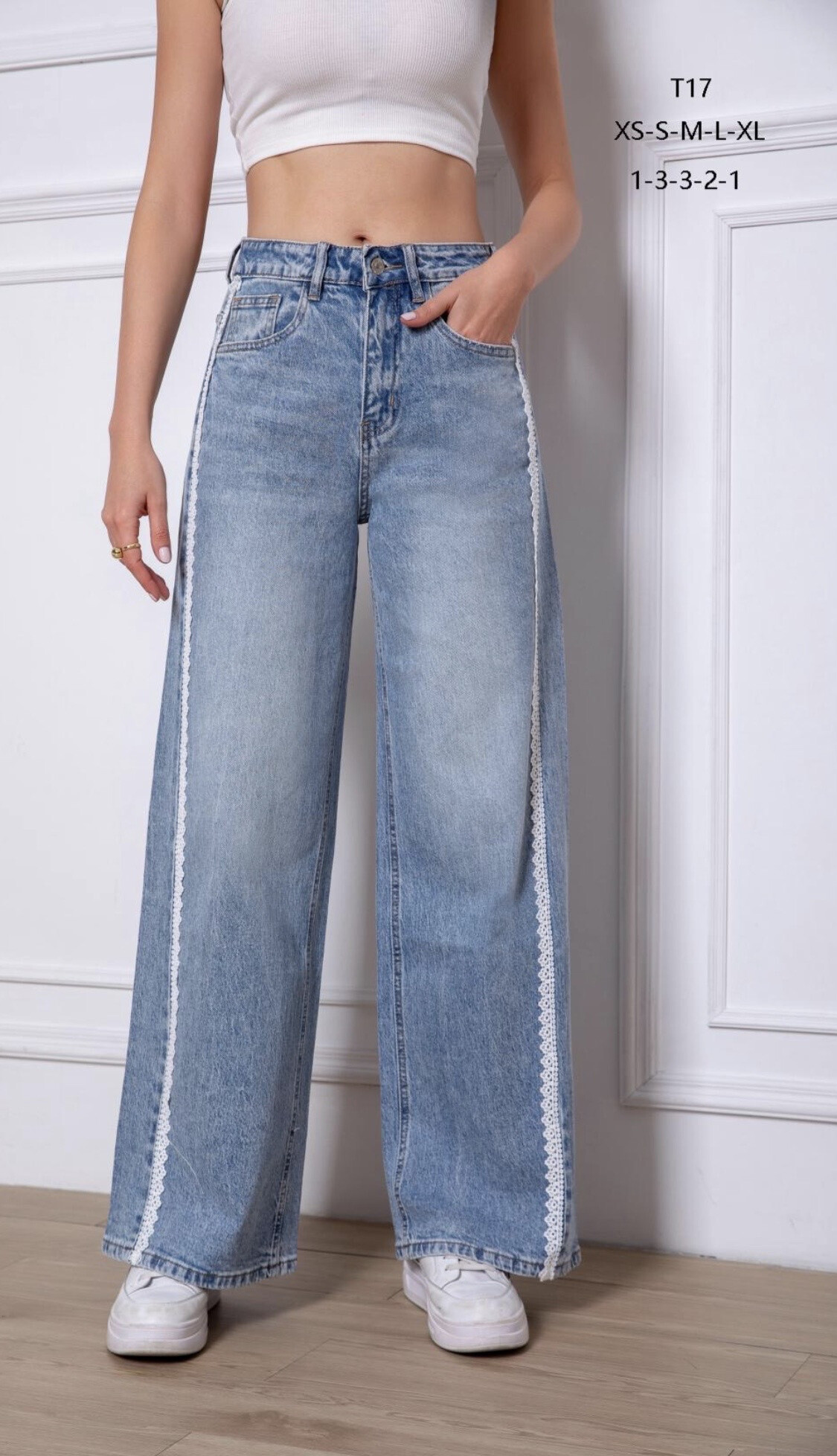 Wholesaler Monday Premium - Law jeans with lace