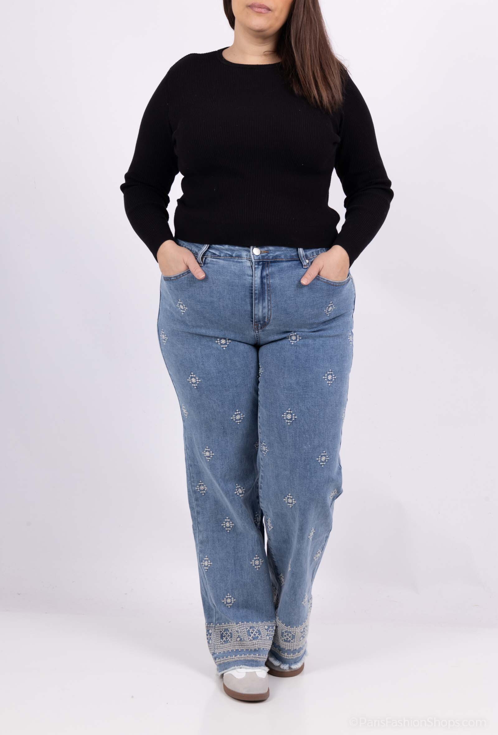Wholesaler Monday Premium - Early embroidery jeans