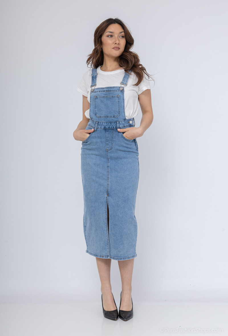 Wholesaler Monday Premium - Denim overall skirt