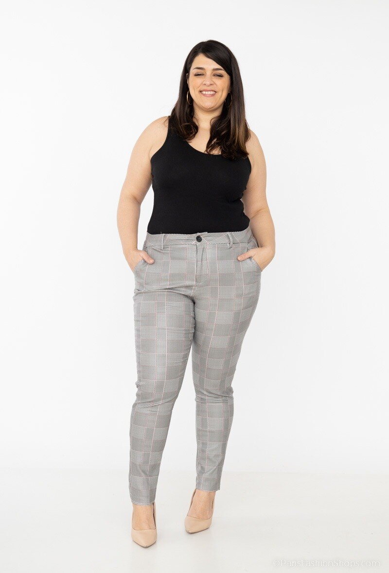 Grossista Monday Premium - Pantaloni in similpelle a quadri
