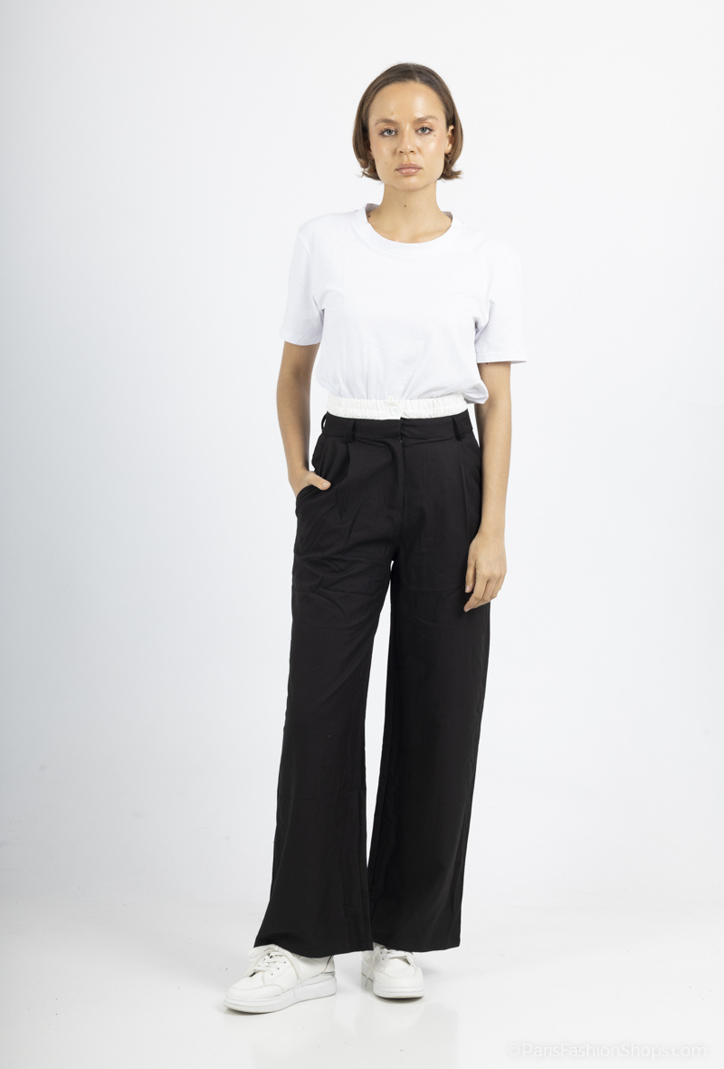 Wholesaler Monday Premium - Wide pants with visible boxer shorts effect