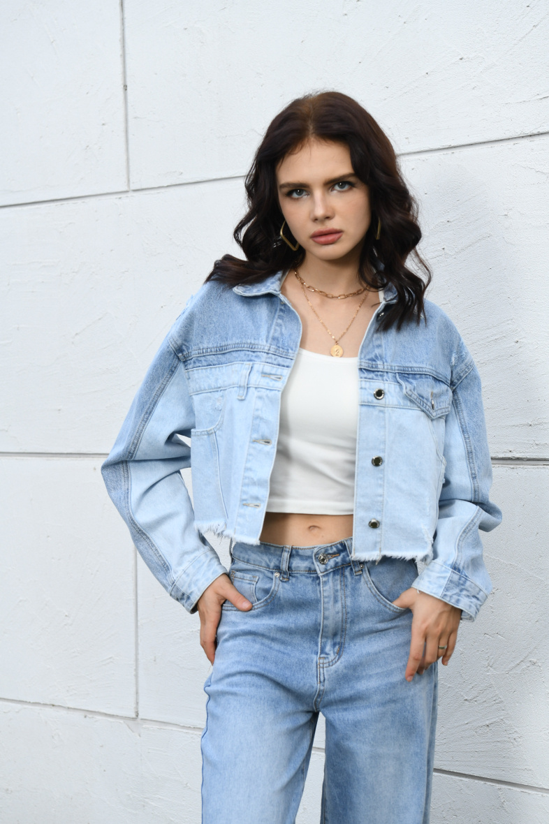 Wholesaler Monday Premium - Two-tone denim jacket