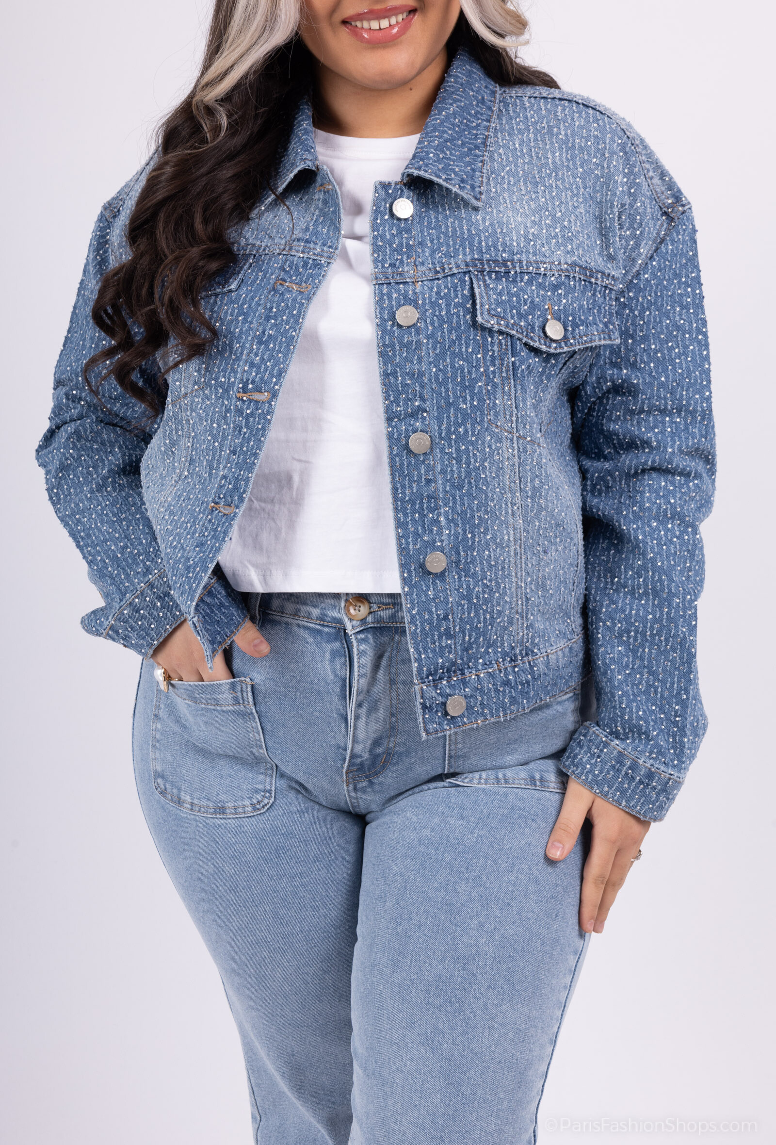 Wholesaler Monday Premium - Oversize rhinestone jacket