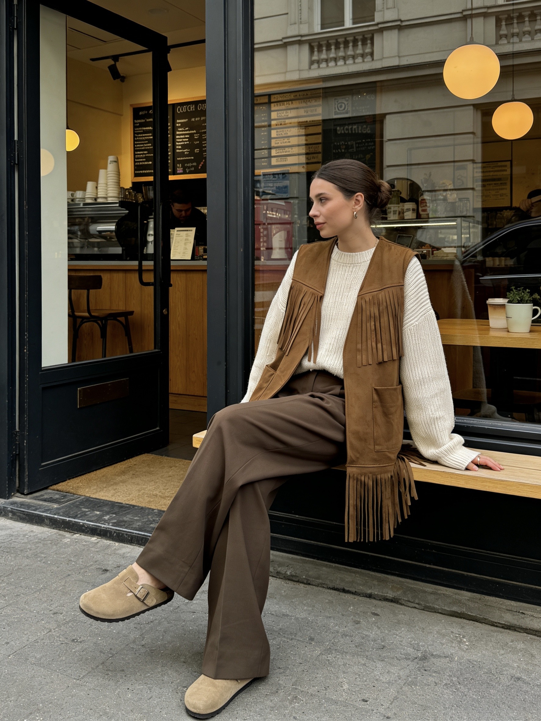 Grossiste MONDIAL FASHION - Gilet avec franges