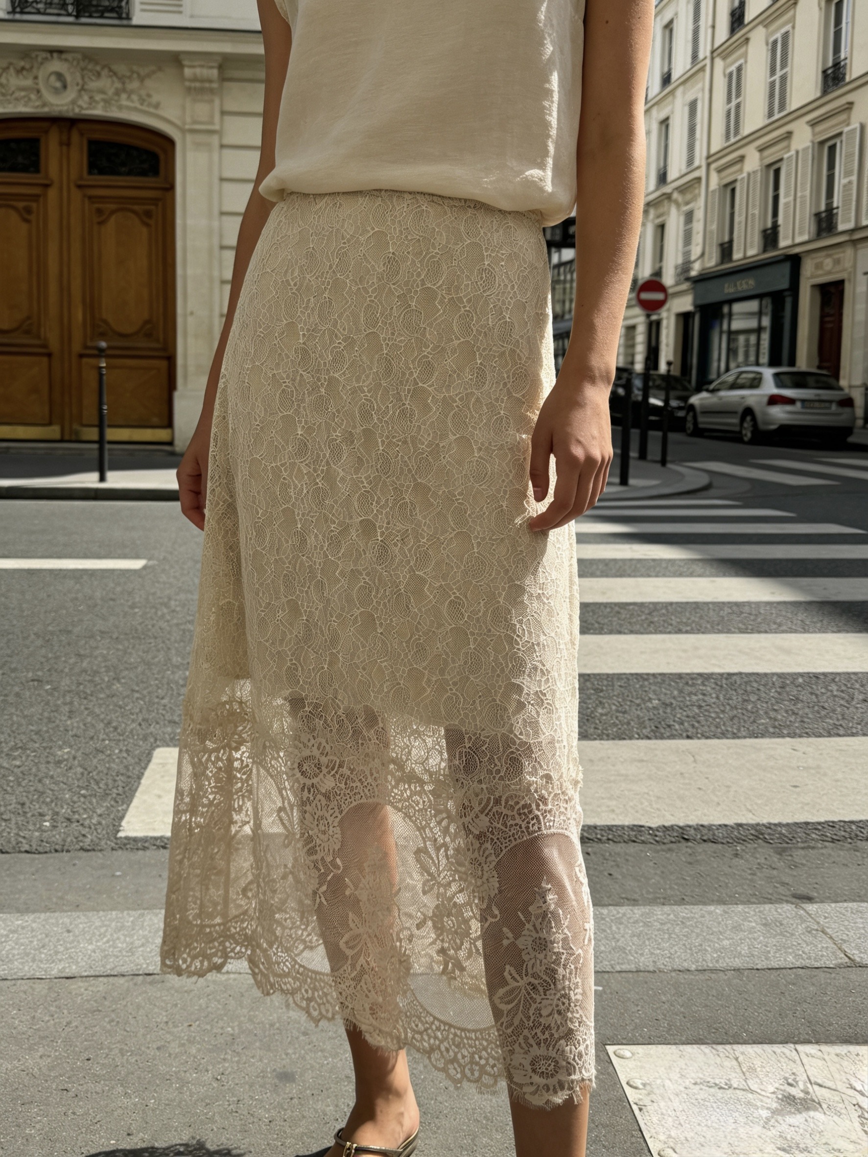 Wholesaler MONDIAL FASHION - LONG LACE SKIRT