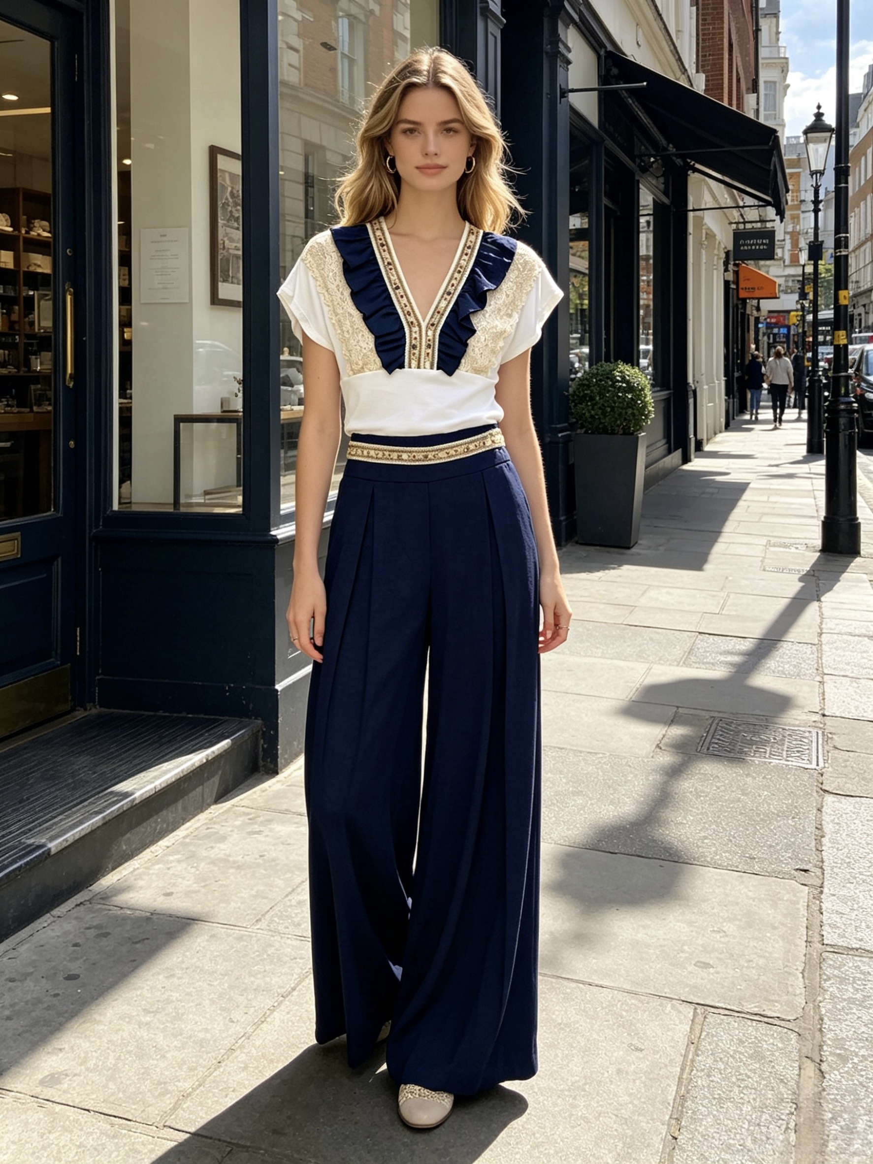 Wholesaler MONDIAL FASHION - PLEATED TROUSERS