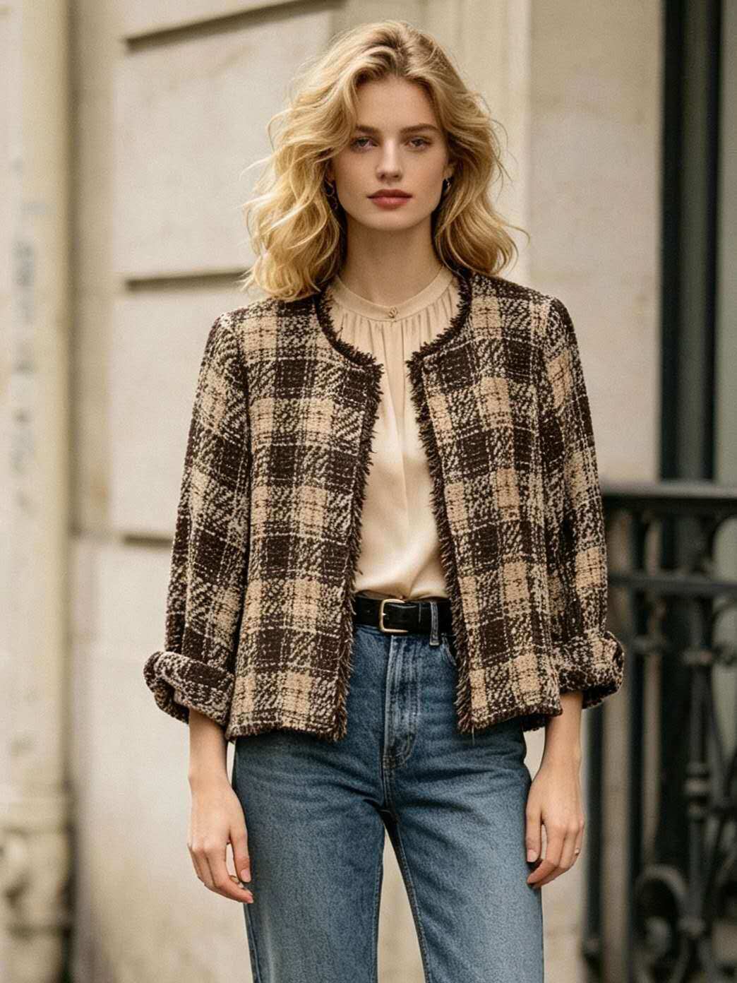 Wholesaler MONDIAL FASHION - LIGHT JACKET WITH FRINGES
