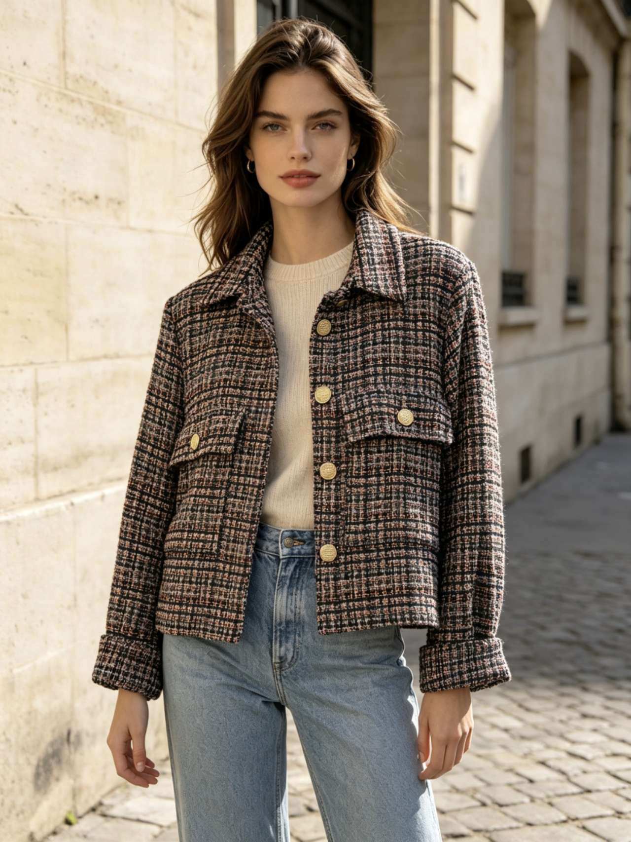 Wholesaler MONDIAL FASHION - JACKET WITH BUTTONS AND POCKETS