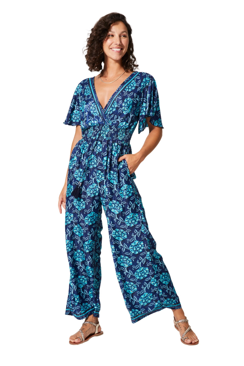 Wholesaler MOOYA INDIA - Short sleeve printed jumpsuit