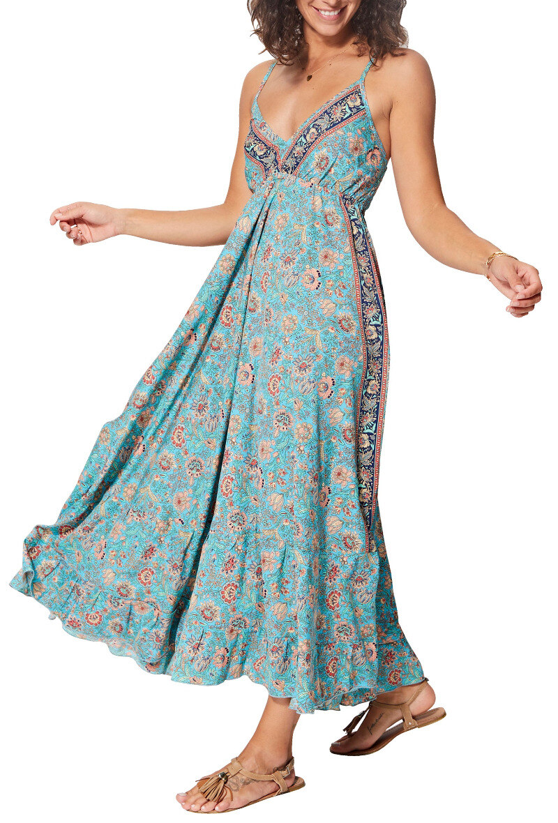 Grossiste MOOYA INDIA - Robe  imprime longue