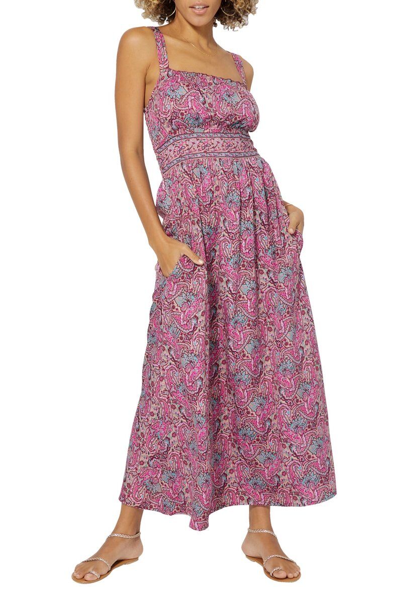 Grossiste MOOYA INDIA - robe longue imprime