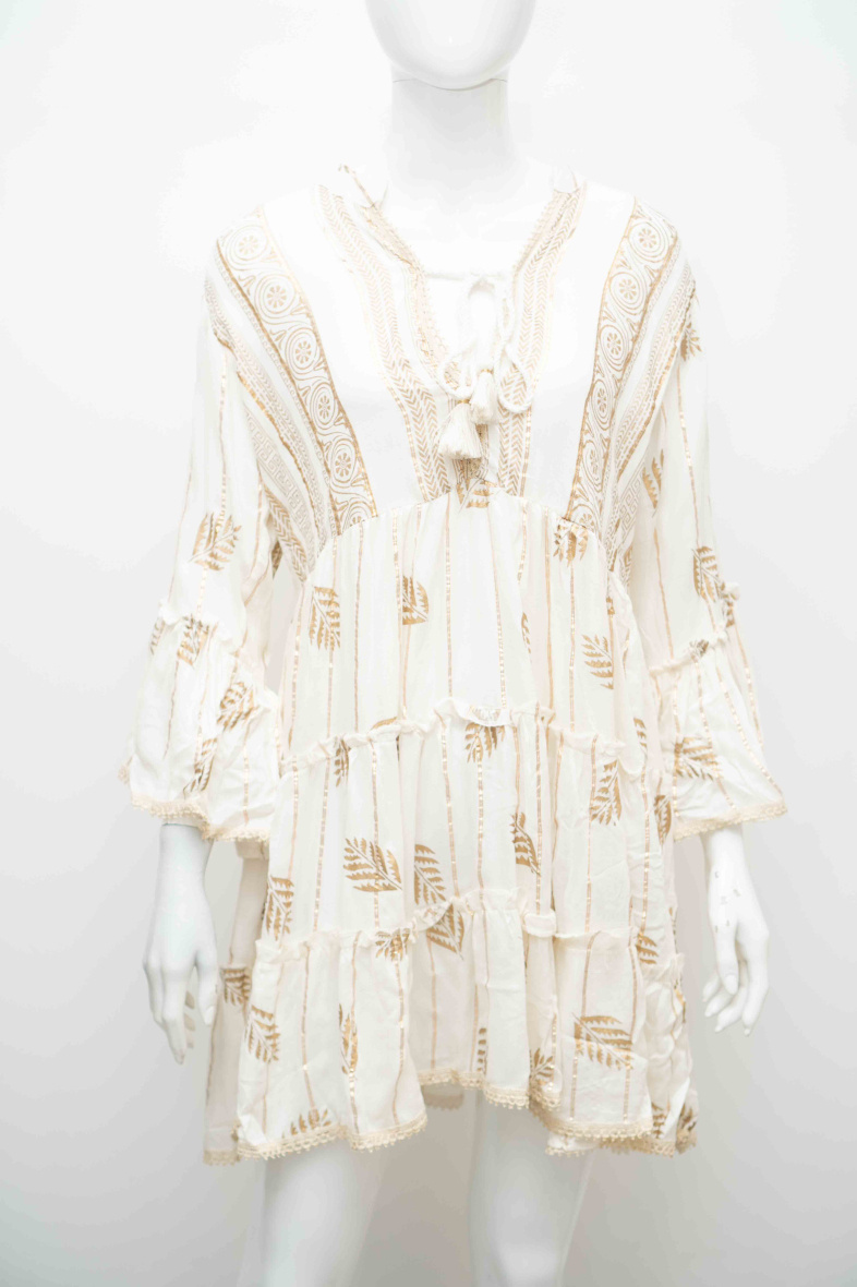 Wholesaler MOOYA INDIA - Bohemian long sleeve dress