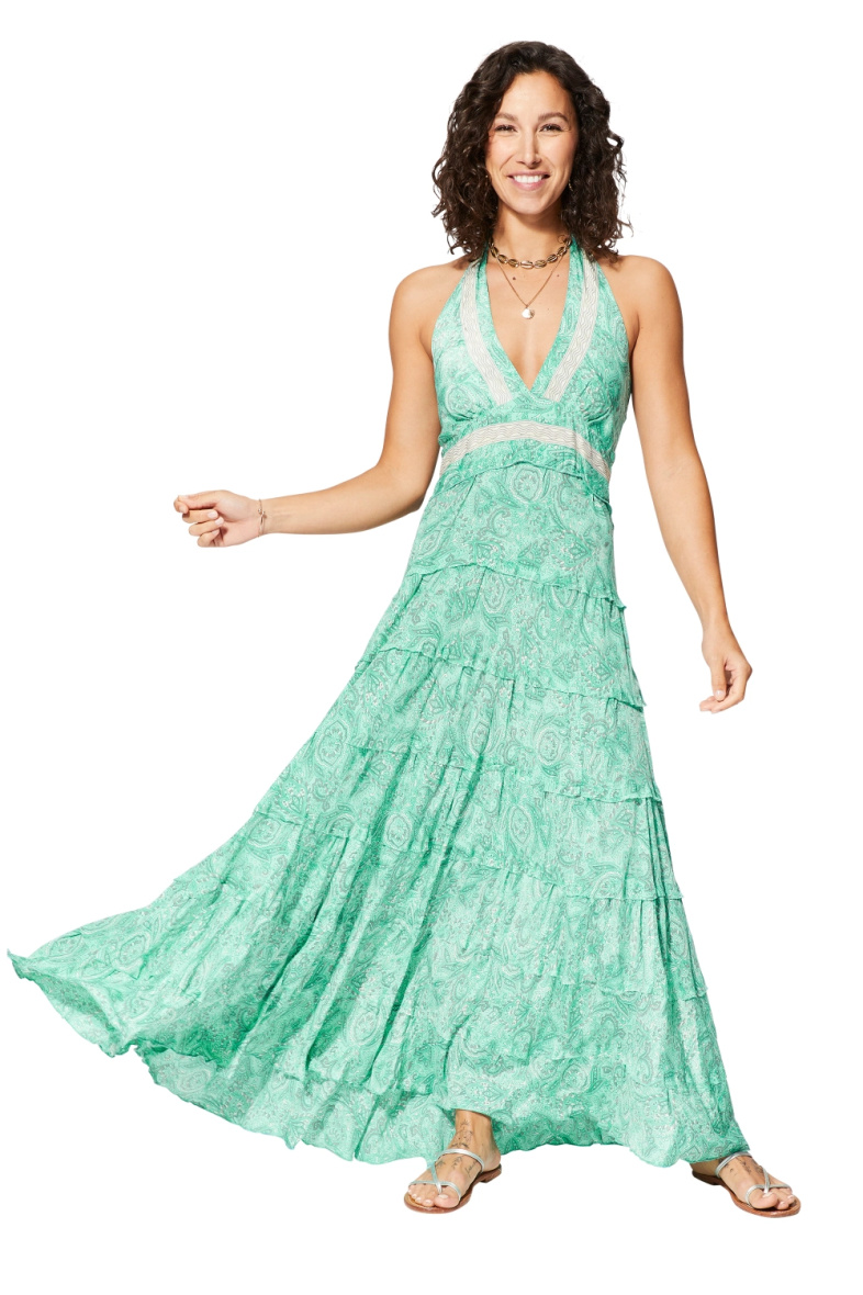 Wholesaler MOOYA INDIA - smockee backless printed dress