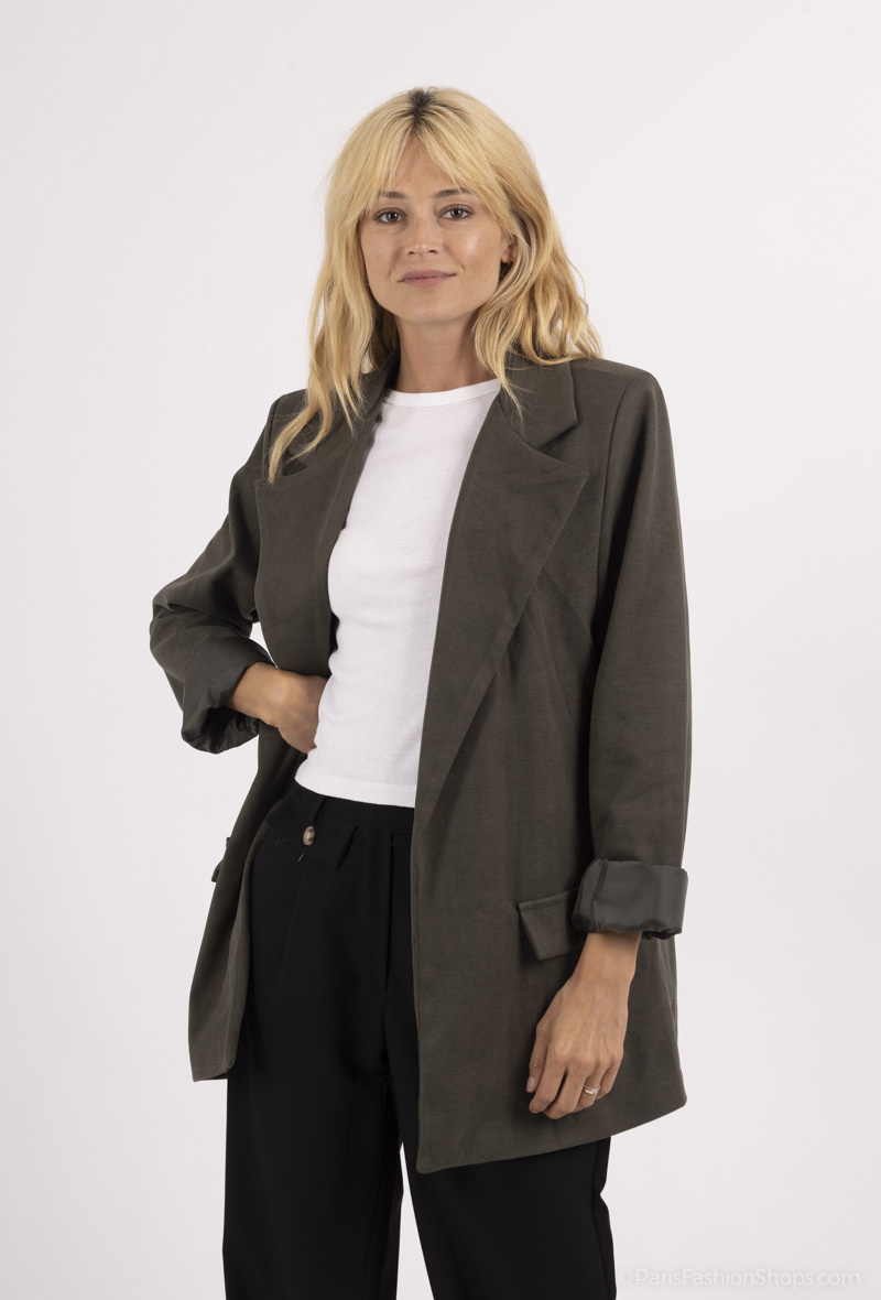 Grossiste Elissa - Blazer oversize effet velours