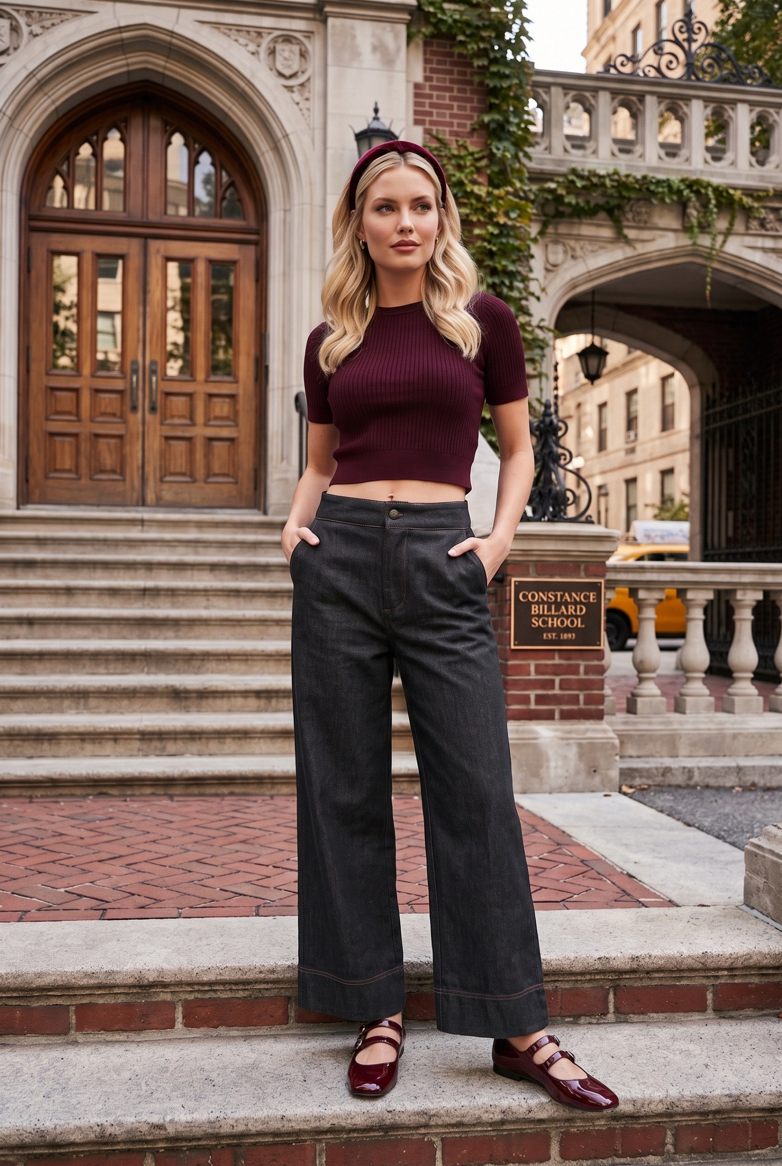 Grossiste MOOYA - PANTALON LARGE DENIM