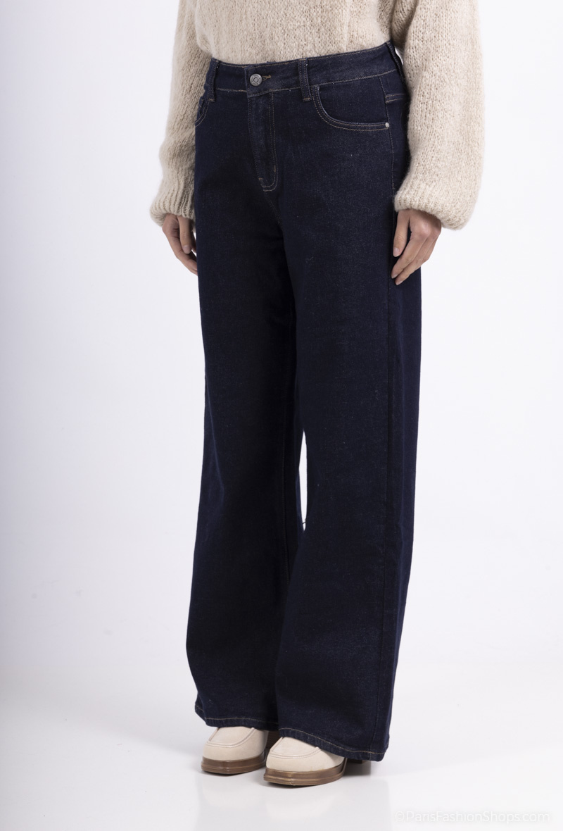Wholesaler MOZZAAR FOREVER - wide leg raw denim pants