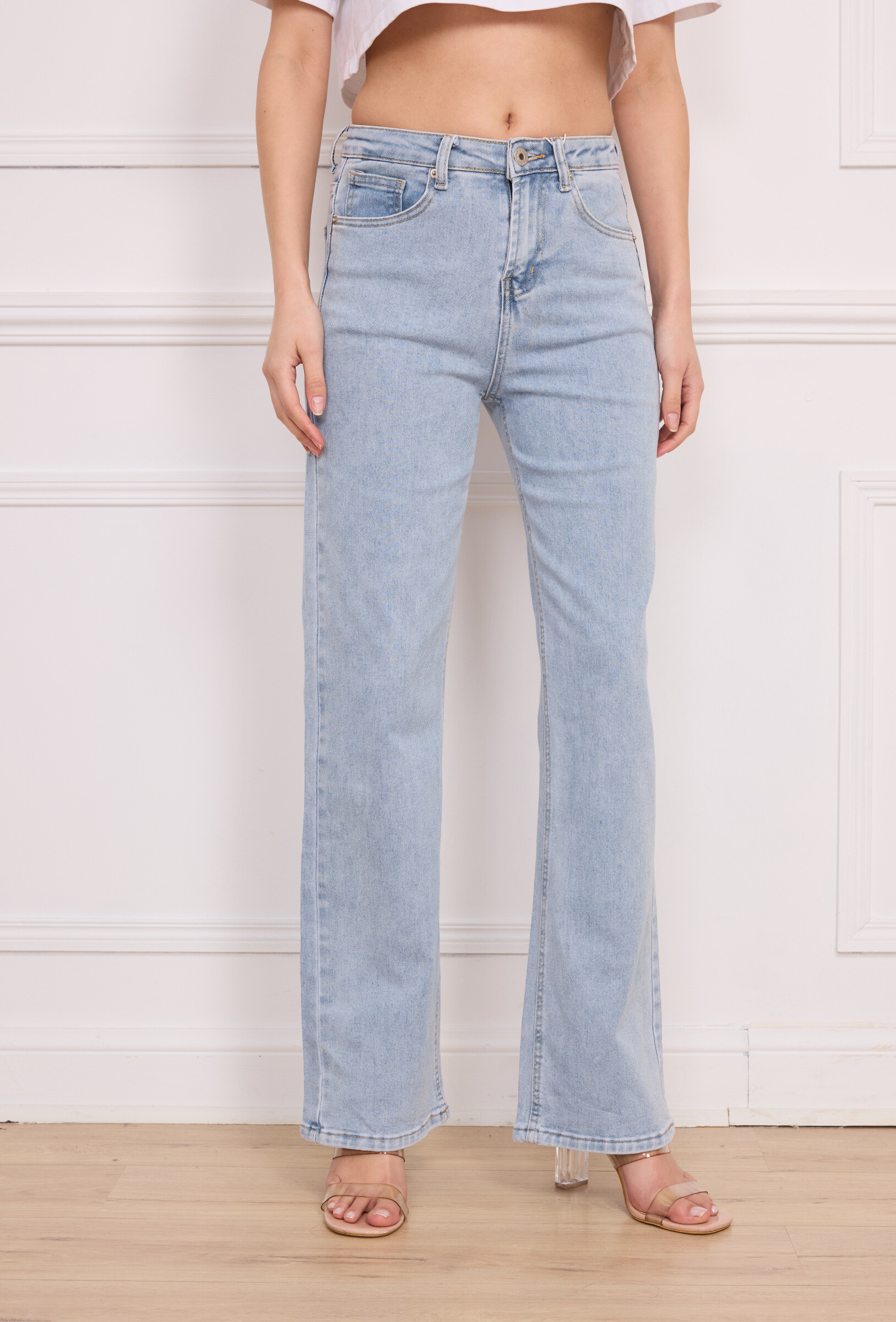 Großhändler MOZZAAR FOREVER - Jean, Wide -Beinhosen, dahinter zerstören