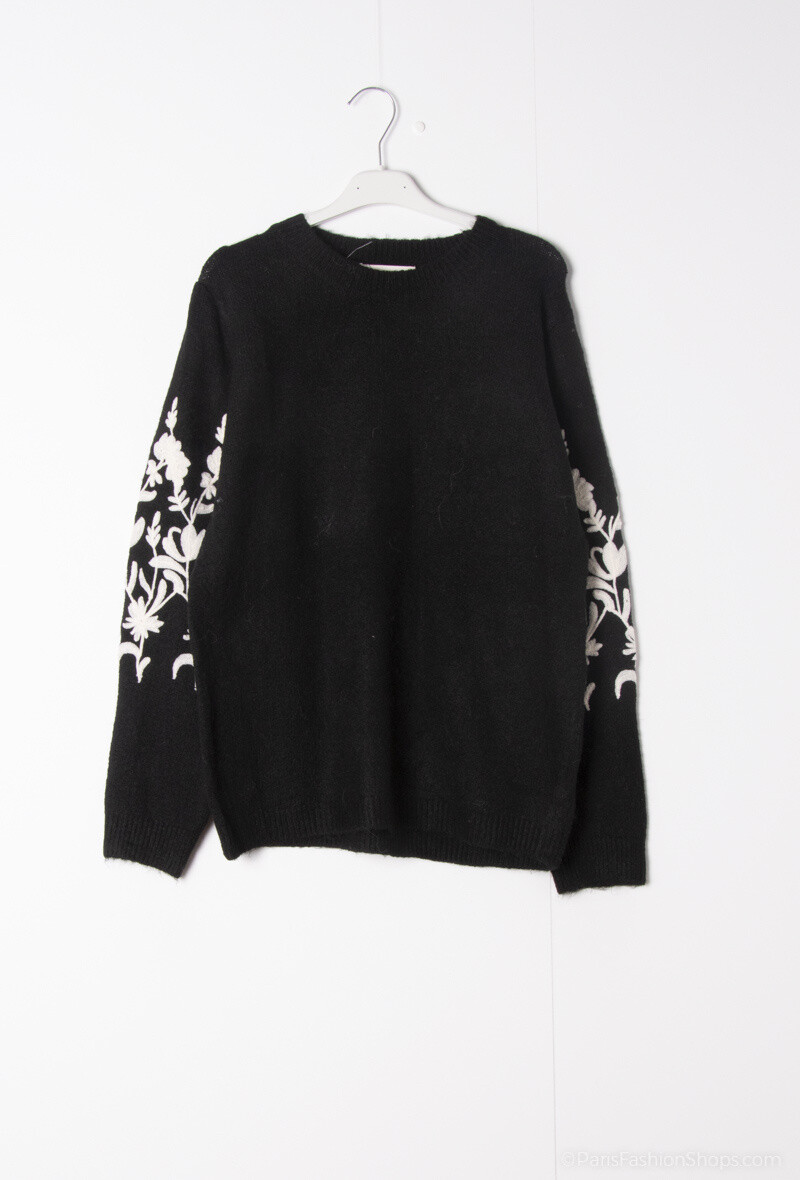 Wholesaler MOZZAAR FOREVER - Wool sweaters with borders on the arms