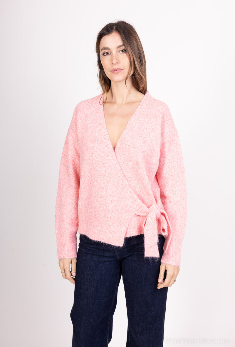 Wholesaler MOZZAAR FOREVER - Wrap-around wool sweaters, angora touch