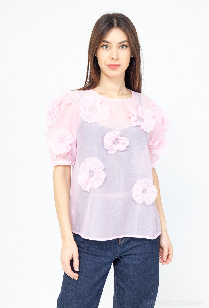 Wholesaler MOZZAAR FOREVER - FLORAL T-SHIRT
