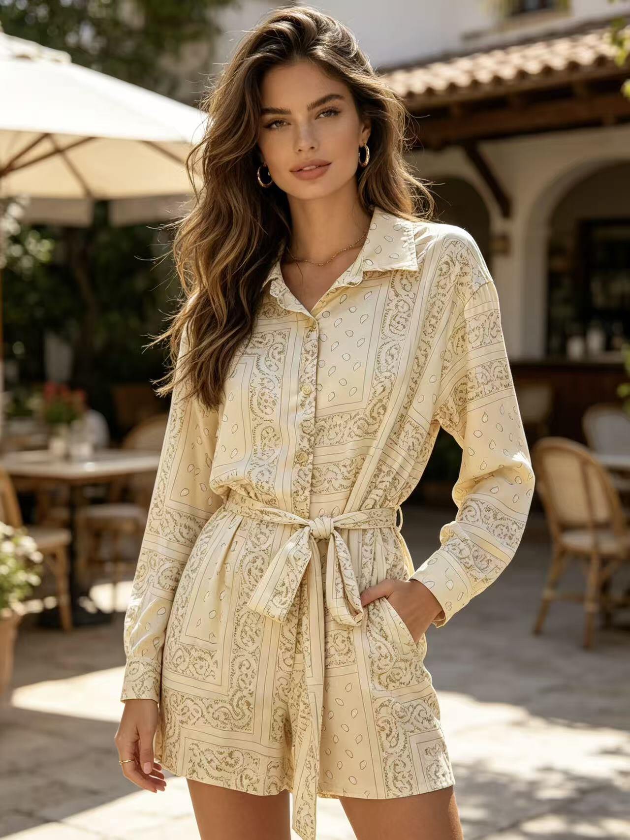 Wholesaler MP - Belted Bandana Romper