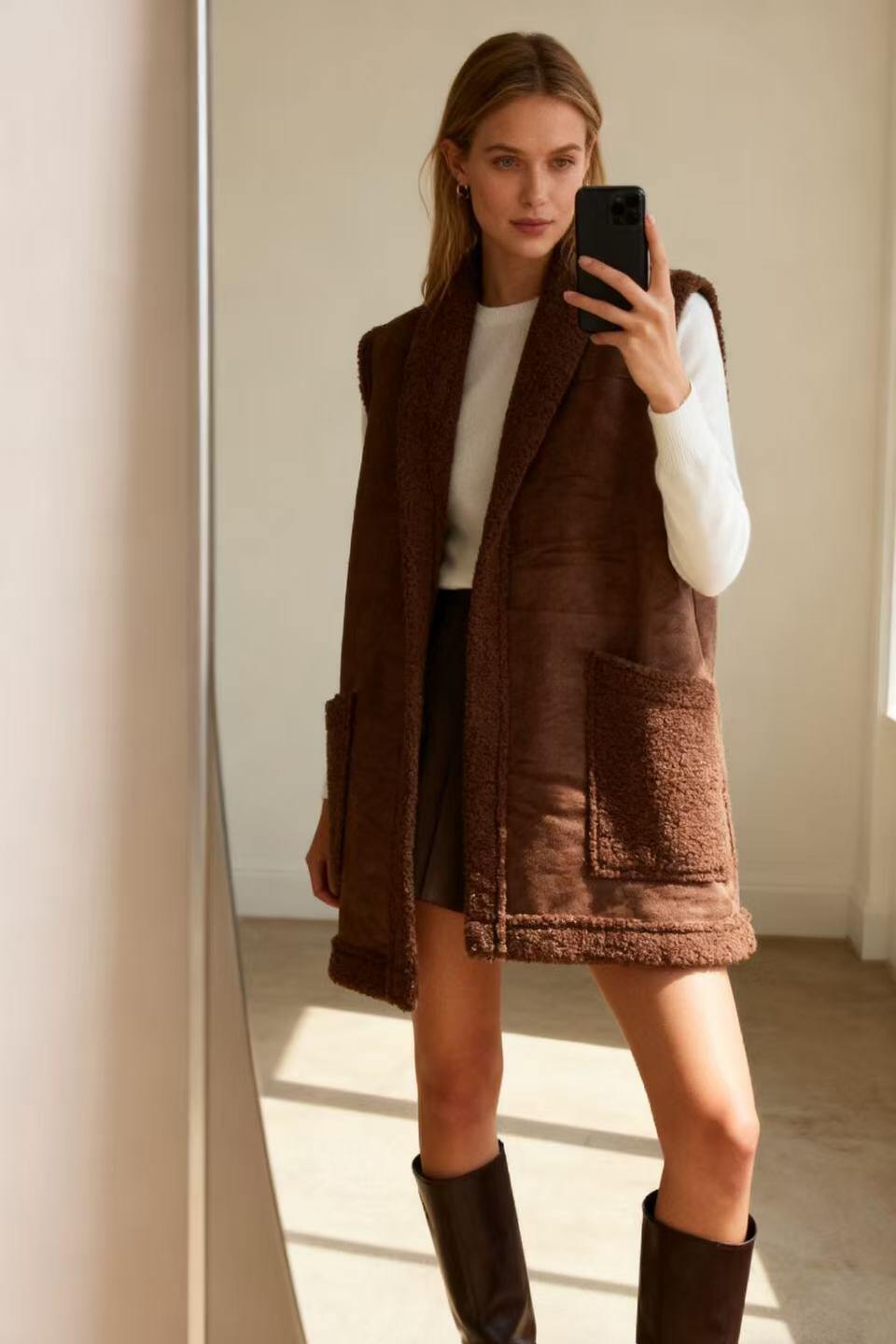 Grossiste MP - Gilet Long avec poches