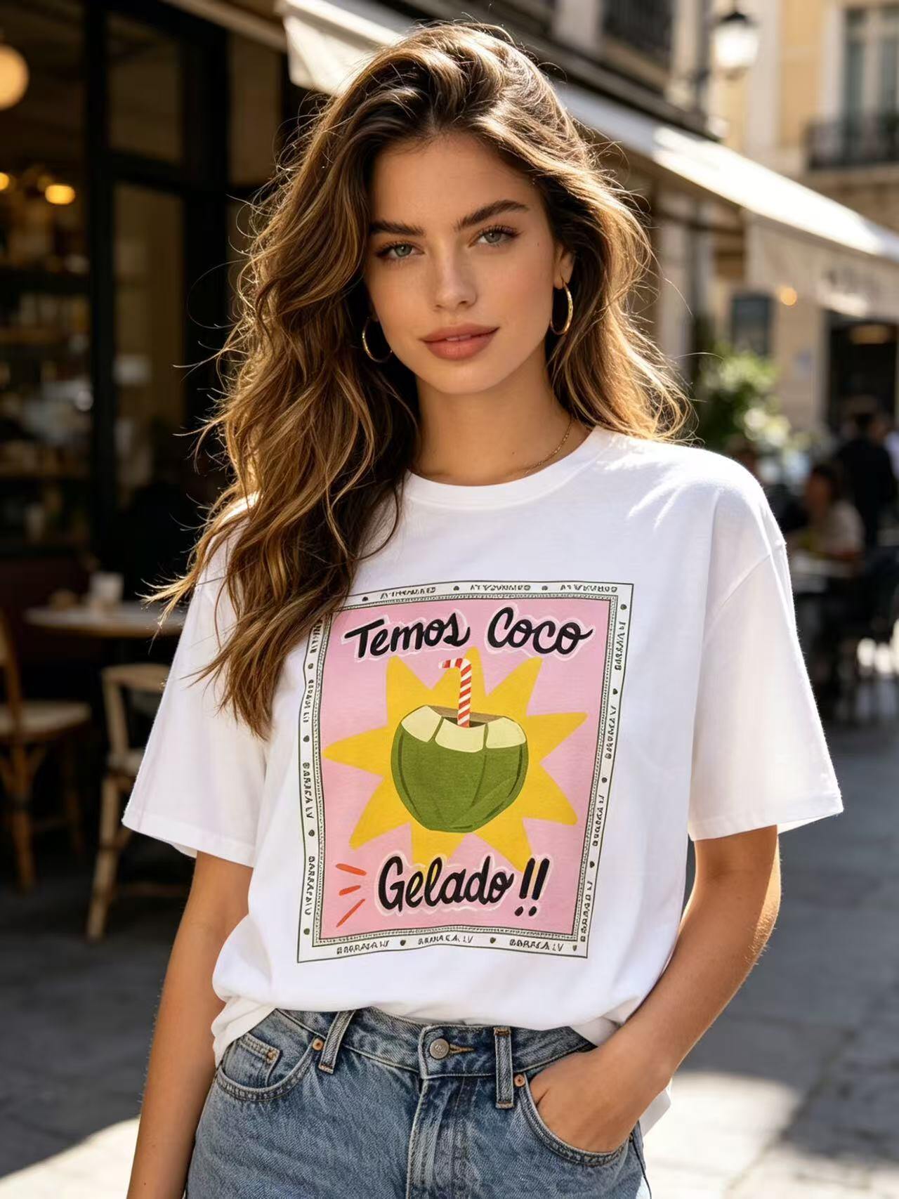 Grossiste MP - T-shirt imprimés rétro & gourmands