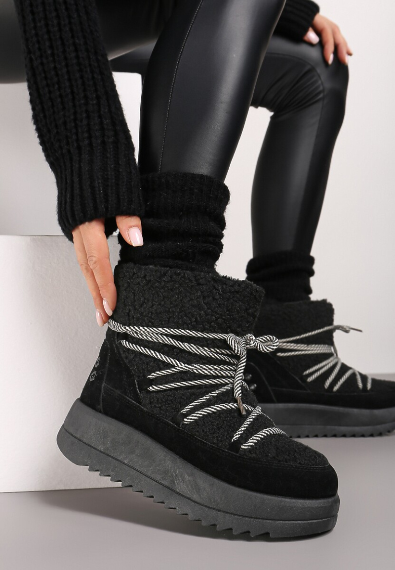 Wholesaler Mulanka - thick-soled fur-lined ankle boots
