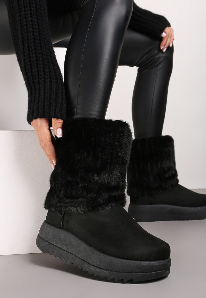 Wholesaler Mulanka - thick-soled fur-lined ankle boots