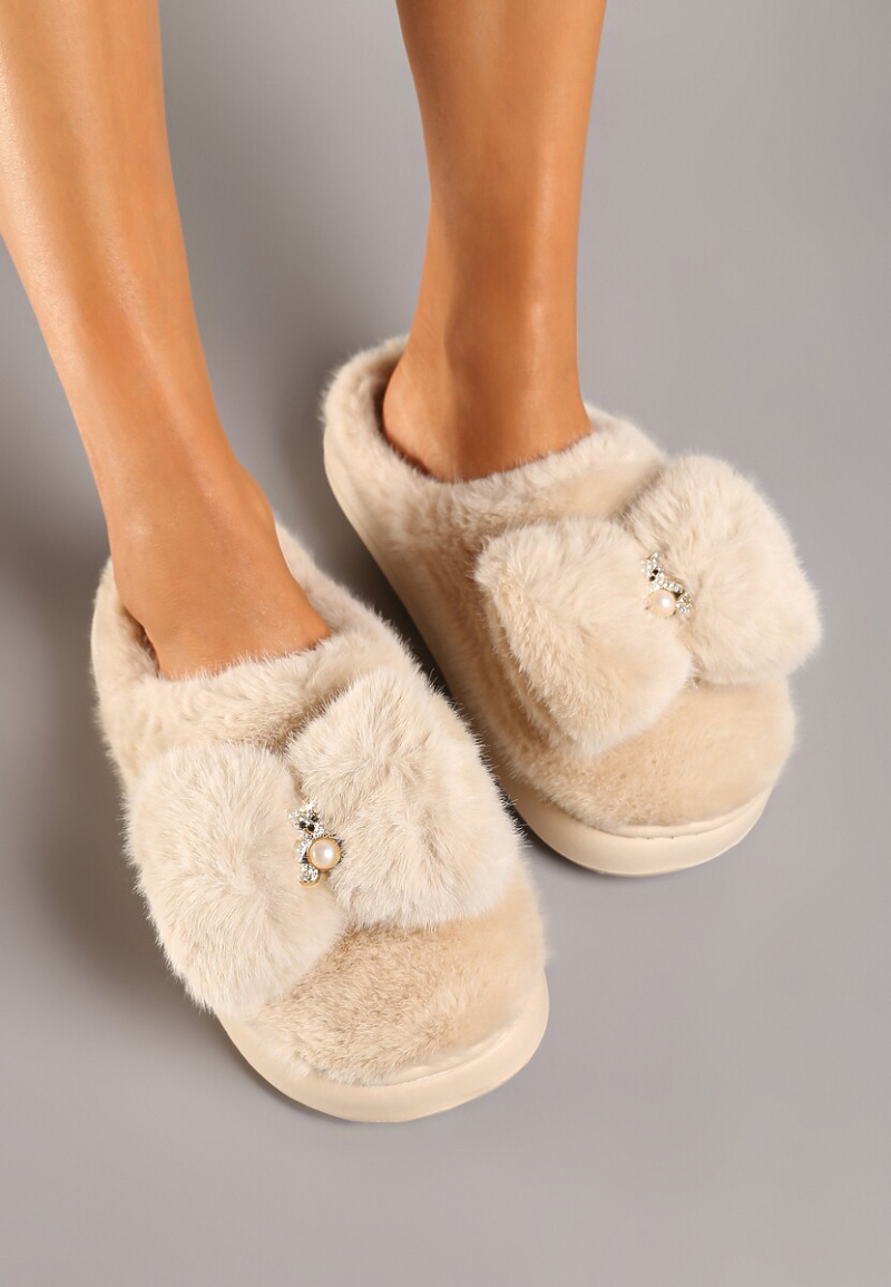 Wholesaler Mulanka - Thick Sole Fur Plush Lined Slippers