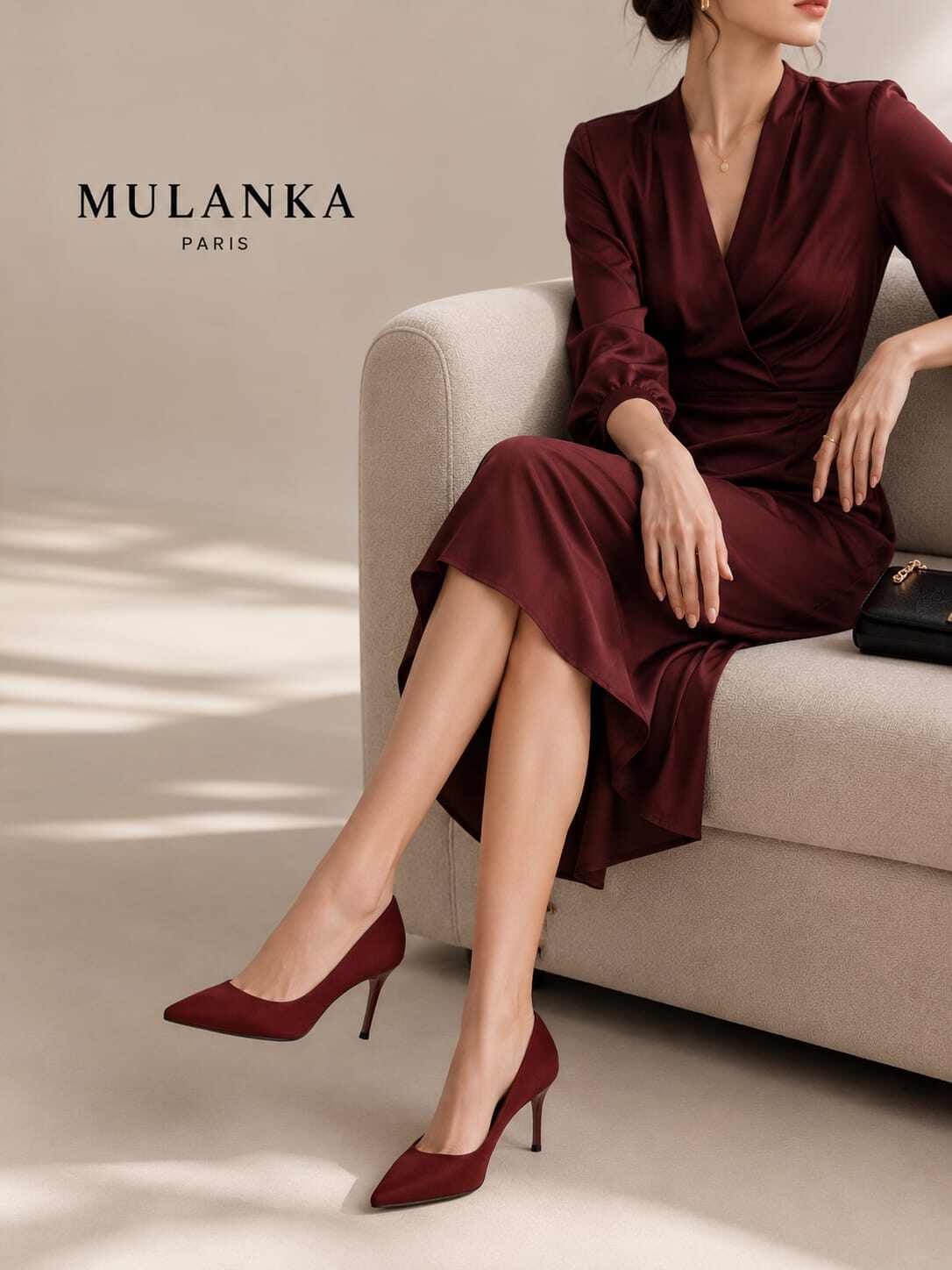 Grossiste Mulanka - Élégants escarpins en satin