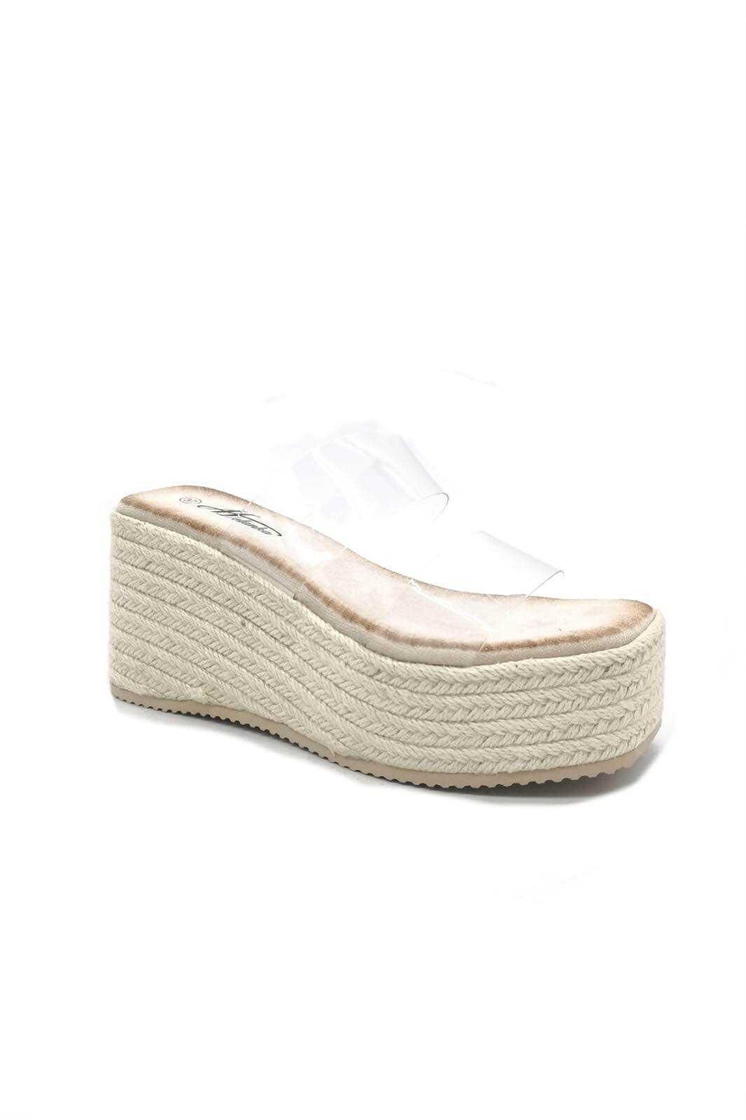 Grossiste Mulanka - espadrilles compensées  à deux bonds transparentes