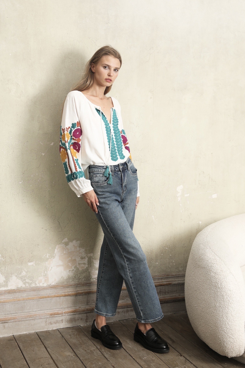 Wholesaler MUSY MUSE - Embroidered blouse