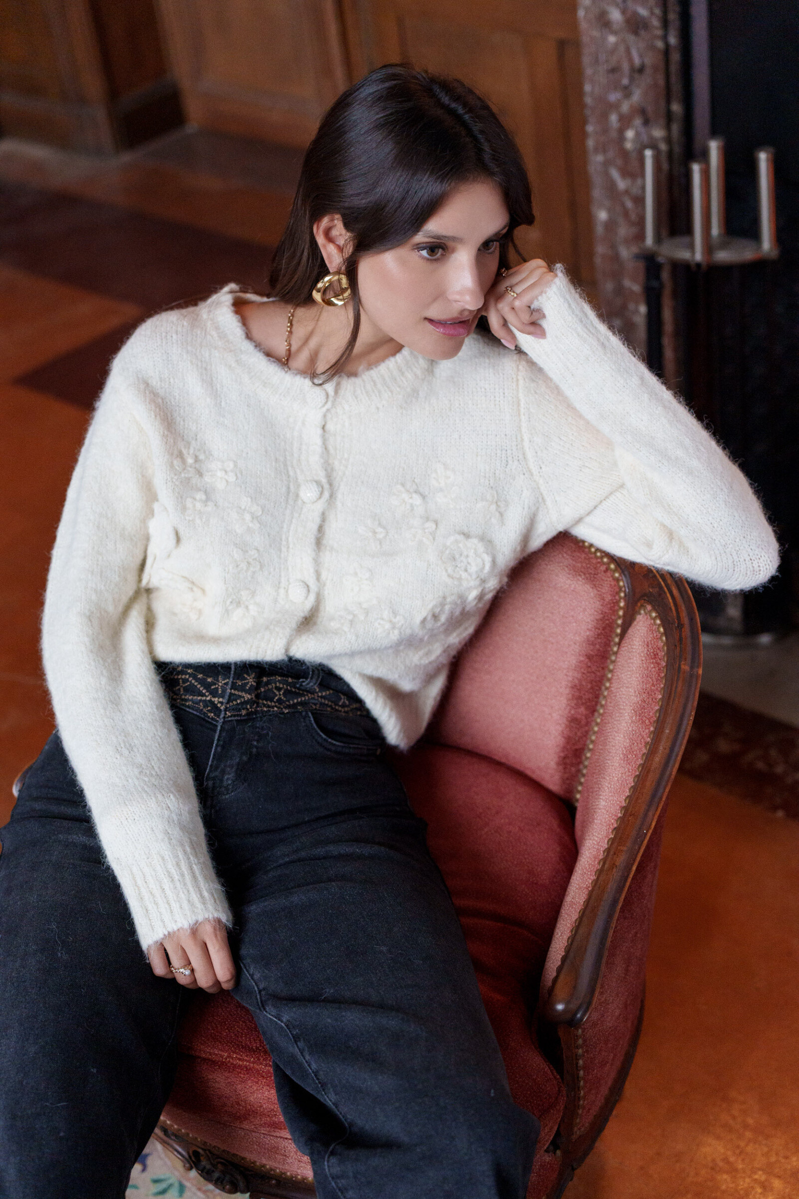 Wholesaler MUSY MUSE - Vest with embroidery