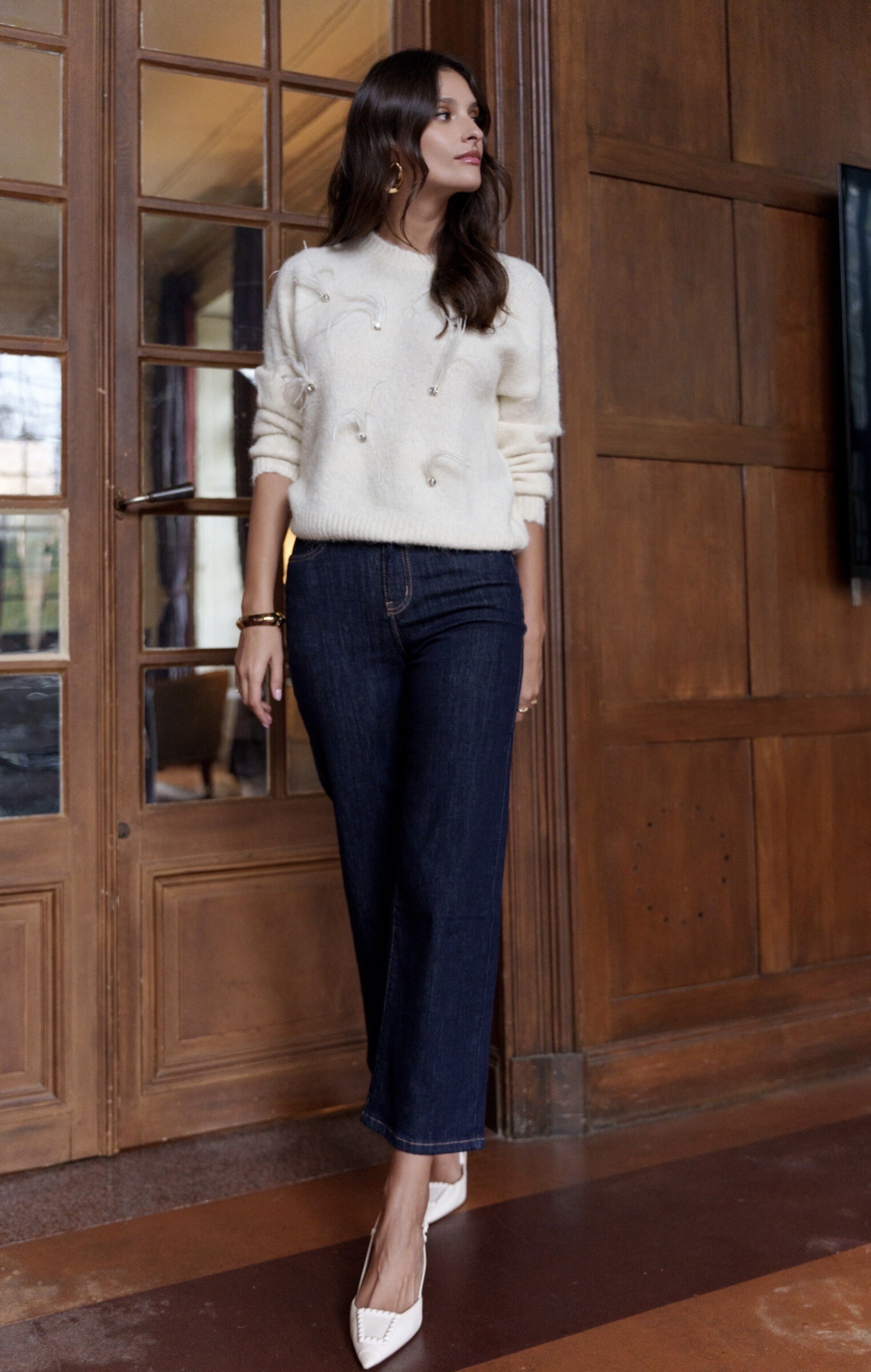 Wholesaler MUSY MUSE - Raw wide cut jeans