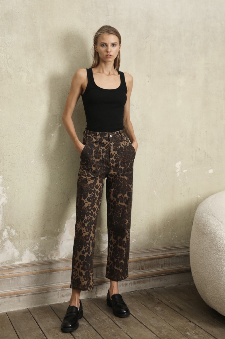 Mayorista MUSY MUSE - Pantalones mom de leopardo