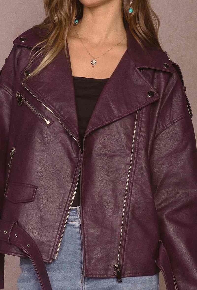 Grossiste MUSY MUSE - Veste zippé en cuir