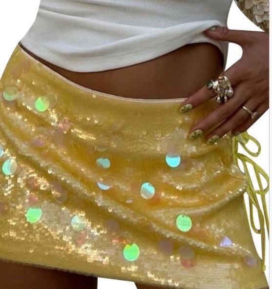 Wholesaler MW Studio - Side-slit sequin skirt