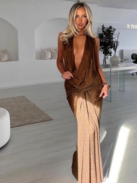 Wholesaler MW Studio - Copper Dress Decolte