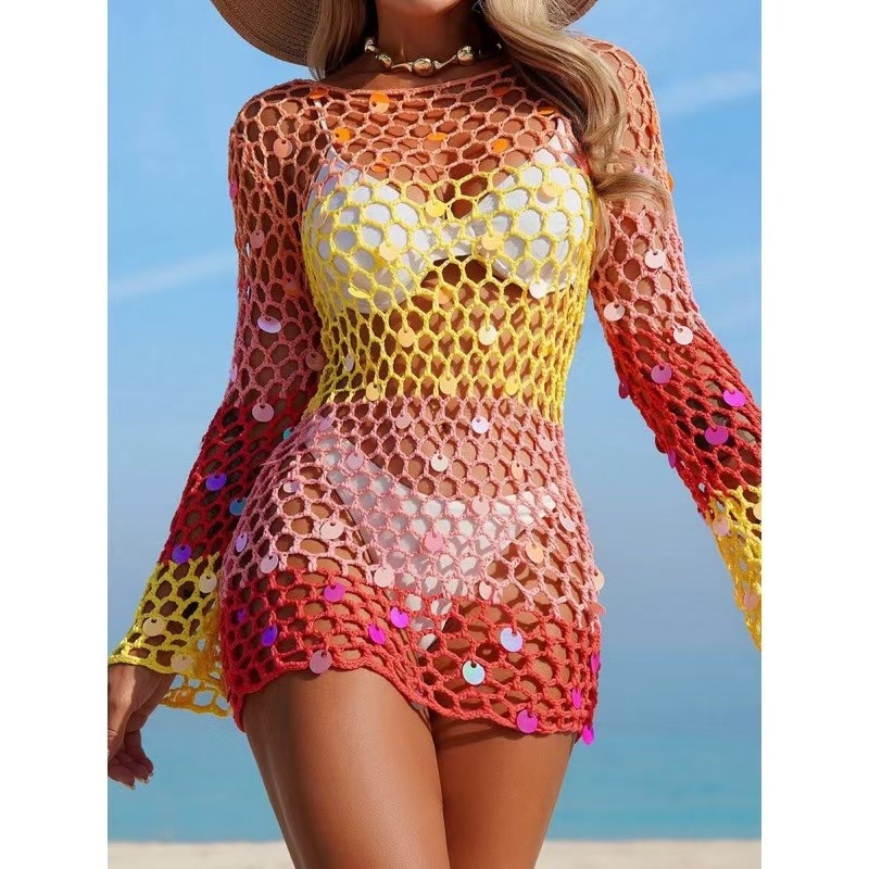 Wholesaler MW Studio - Crochet beach sequin dress