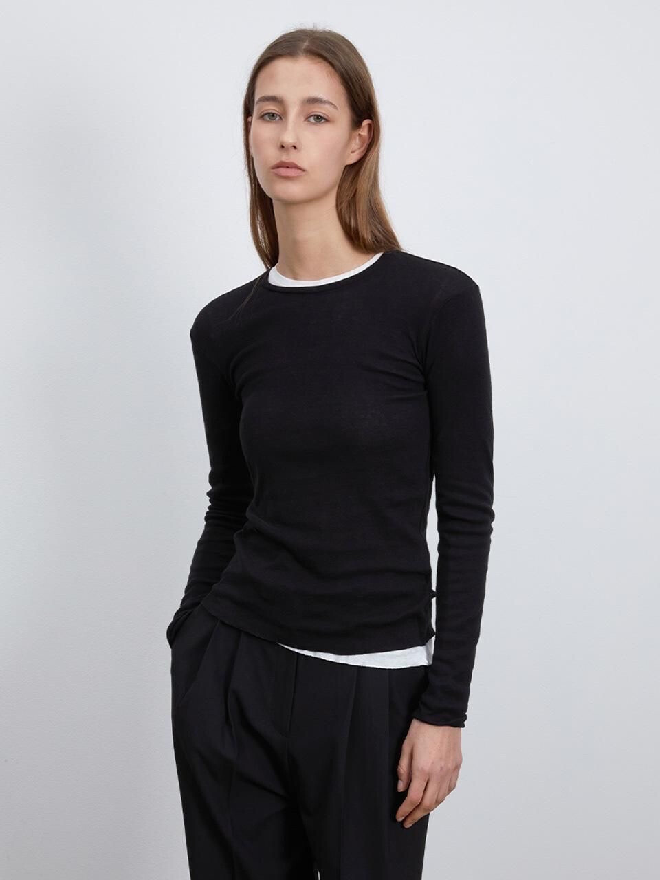 Wholesaler MW Studio - white contrast collar top