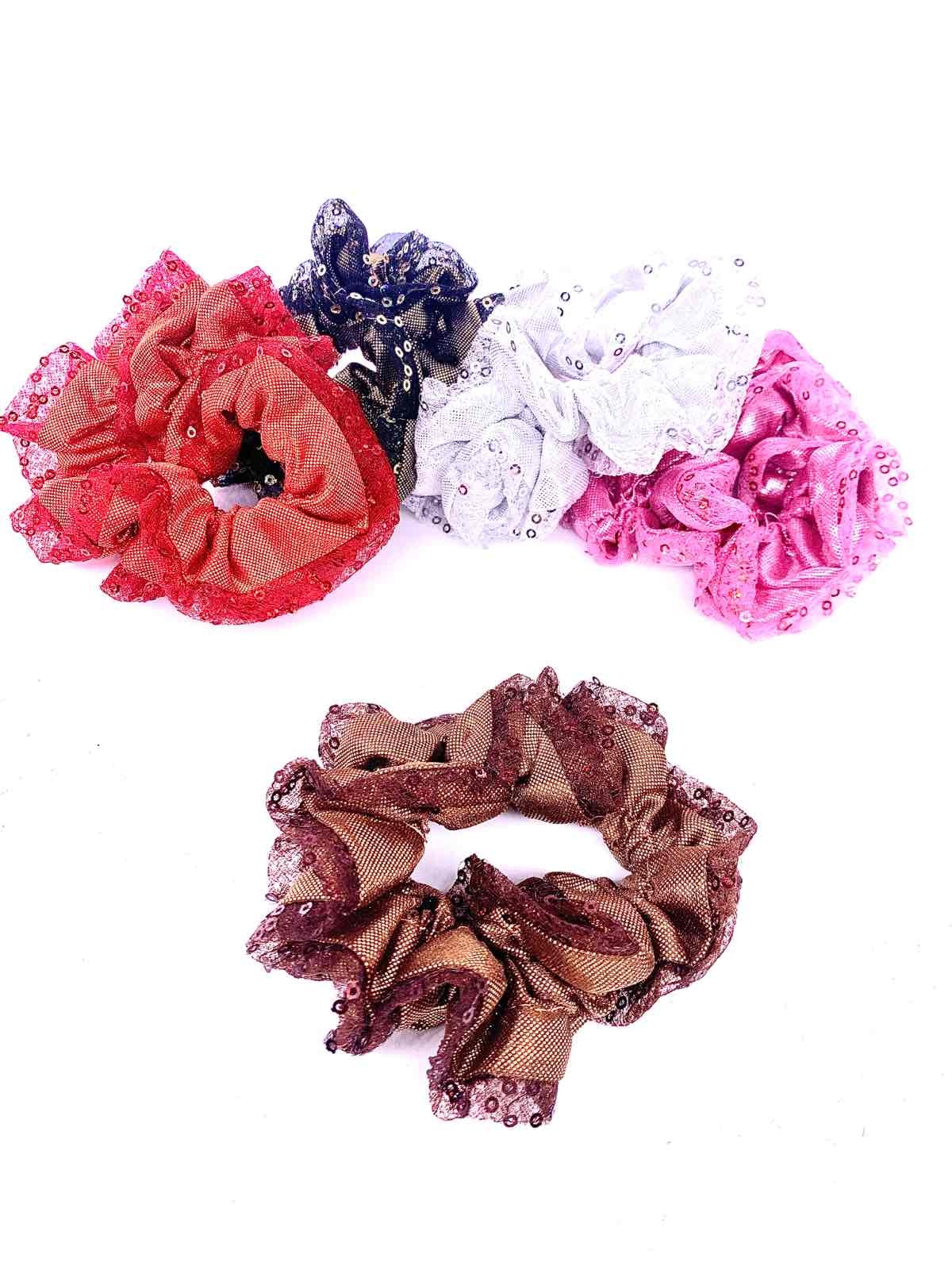 Grossiste MY ACCESSORIES PARIS - Chouchou sequin, élastique à cheveux