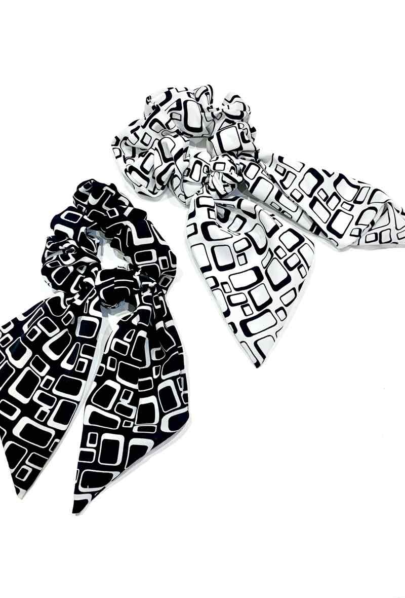 Grossiste MY ACCESSORIES PARIS - Chouchou foulard, élastique à cheveux