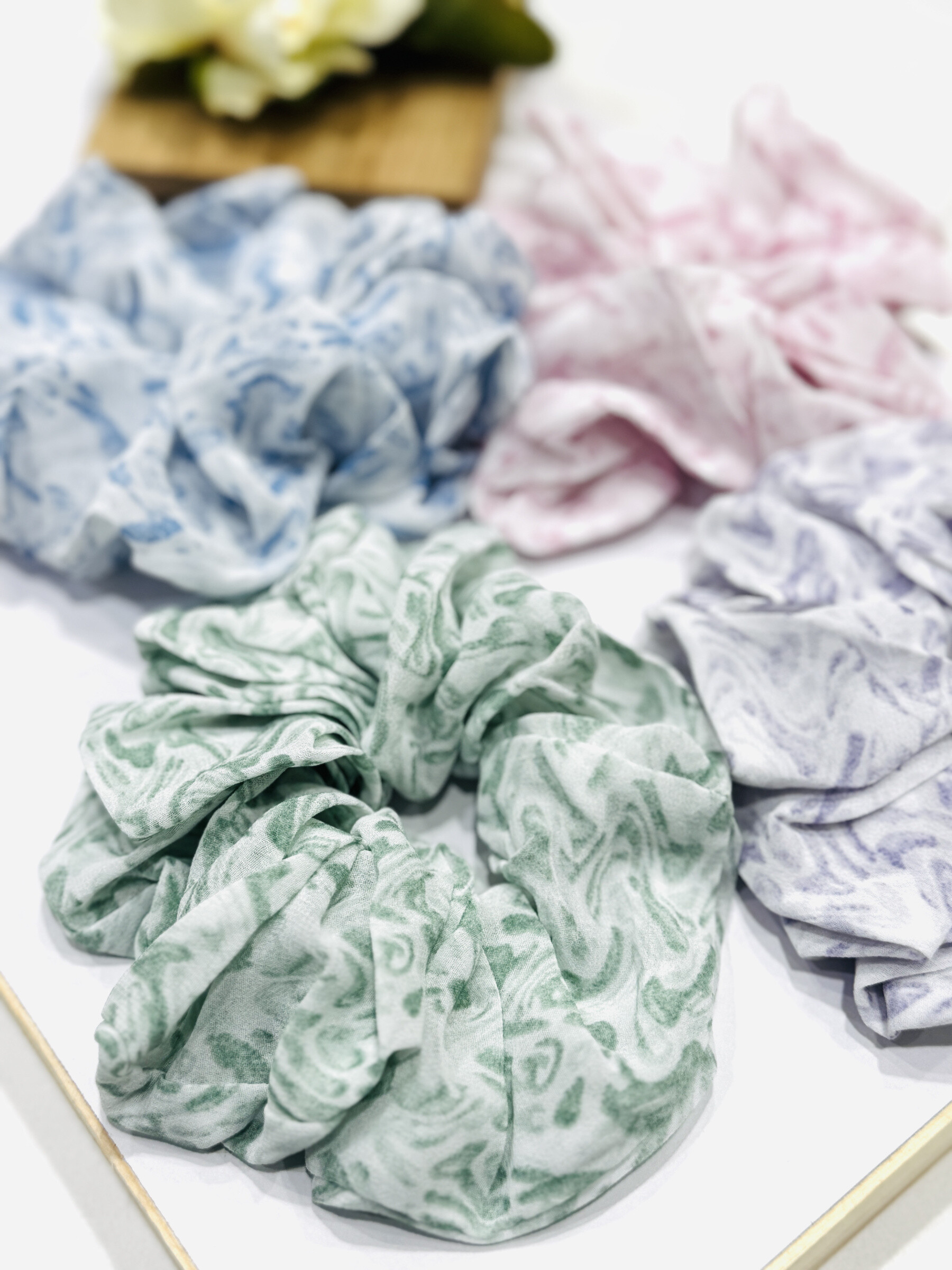 Grossista MY ACCESSORIES PARIS - Chouchou Voile Print Fleur