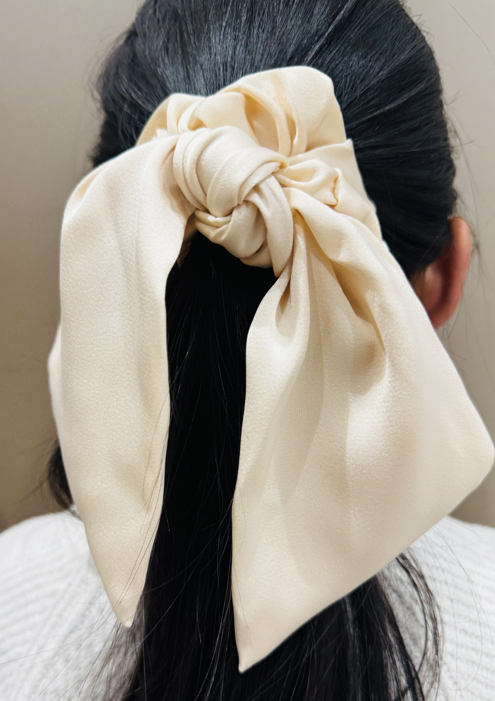 Grossiste MY ACCESSORIES PARIS - Chouchou ruban noeud satin